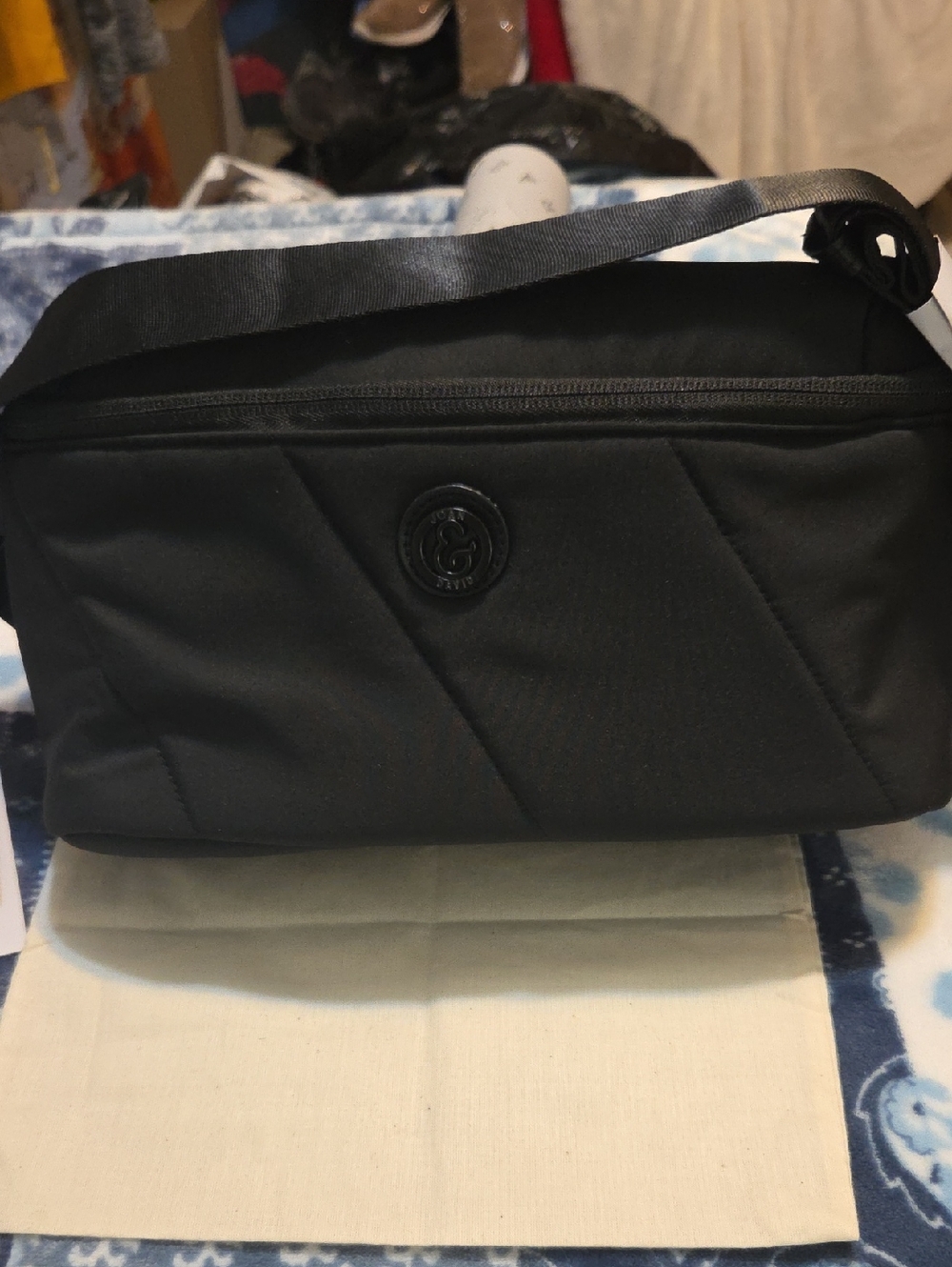 Joan & David Black Unisex Sling/Crossbody Bag -